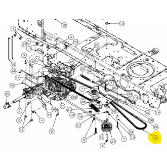 MTD ékszíj meghajtás BELT:V TYP:4L X 85.0 NX9 (754-04297)