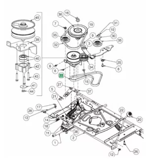   MTD ékszíj hajtómű meghajtáshoz, Minirider 60,76 BELT:V TYP:5L:35.27:EPDM (754-04331)