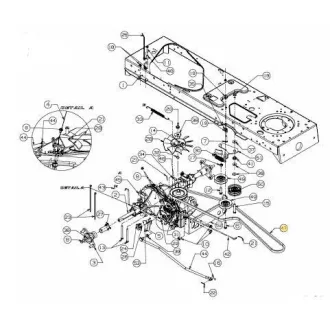 MTD Ékszíj BELT:V TYP:A X 78.0 LG POLY (754-0461)