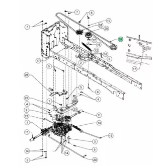 MTD Ékszíj BELT:V TYP:A SEC:90.9" (754-05027B)