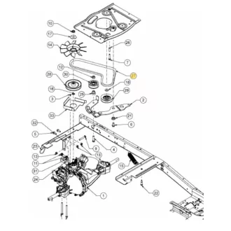   MTD ékszíj meghajtás BELT: V TYP: A SEC:38.24" (754-05130)