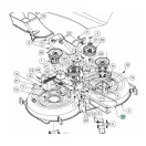 Cub Cadet Ékszíj késhajtáshoz, XT2 PR106IE, XT2 QR106 BELT.V TYP.A SEC X 98.06 LG FINISH.   (754-05154)