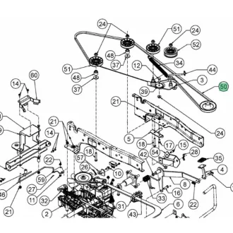   MTD ékszíj BELT.V TYP.A SEC X 111.75BELT.V TYP.A SEC X 111.75 (754-05170A)