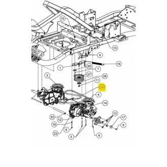   MTD Ékszíj hajtómű meghajtáshoz BELT:TRANS DRIVE AX69.1 (754-05874)