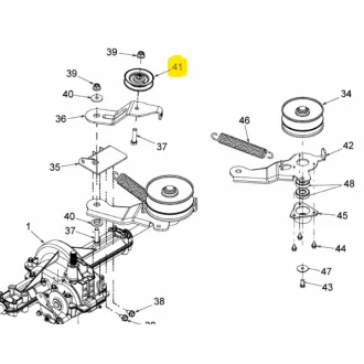   MTD ékszíjtárcsa feszítő PULLEY.IDLR.V TYPE x 2.94  (756-04213)
