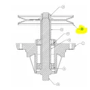 MTD ékszíjtárcsa 5.4" (756-05031)