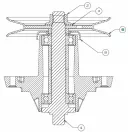 MTD ékszíjtárcsa 5.75" (756-05097)