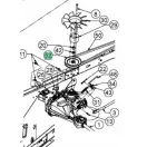 MTD ékszíjtárcsa 4.5" (756-1052)