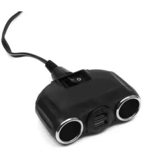   Szivargyújtó elosztó 2-es + 2 usb aljzat 12/24v13221autolife (766348)