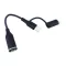 Adapter, 2 az 1-ben usb-c – lightning3,5 mm-es aux jack csatlakozó (20537)autolife (766432)