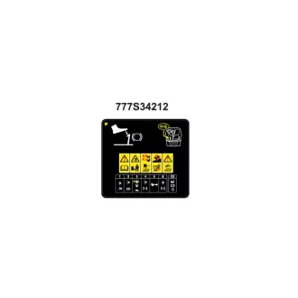 MTD biztonsági matrica taposólemez (777S34212)