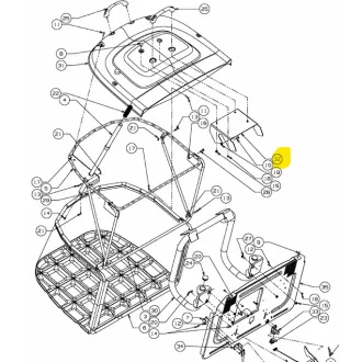   MTD fűnyarótraktor fűgyűjtőkosár billentőlemez (783-04180637)