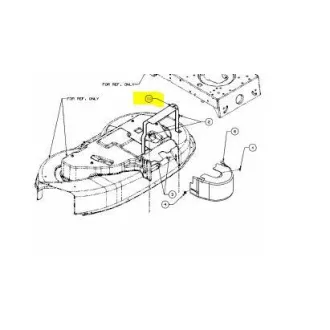 MTD burkolatrögzítő lemez 38" (783-05295637)