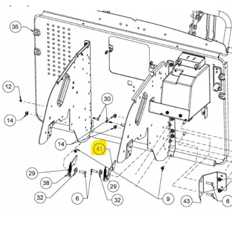 Cub Cadet zsákrögzítő kampó bal oldali (783-09479A-Z)