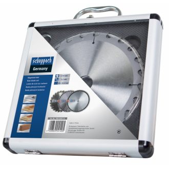   Scheppach 3 darabos TCT fűrészlap készlet (210 x 30 x 2,6 mm, 24/48/60 Z) HS 81 S / HS 80 / HM 210 L-hez (7901200715)