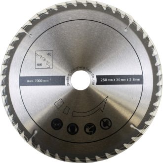   Scheppach TCT fűrészlap (250 x 30 x 2,8 mm, 48 fog) HS 100 S-hez (7901303701)