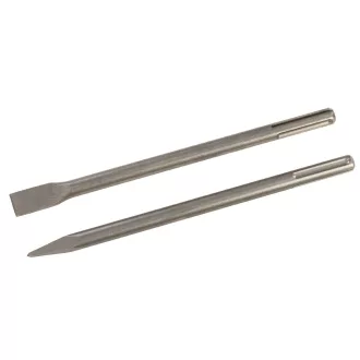   Scheppach Vésőszár készlet 2 x SDS Plus lapos és hegyes, O18 mm, hossz 350 mm  (7907900001)