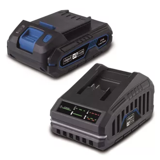   Scheppach SBSK2.0 IXES 20 V akku 2 Ah + töltő 2,4 Ah készlet (7909201720)