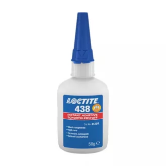   Loctite 438 - növelt szívósságú, gyorsan kötő fekete etil-cianoakrilát pillanatragasztó - 20 g (871819)