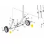MTD vontatott fűseprű kerék WHEEL, 7"x1-3/8"x1/2" I.D. AF-43021 (AF-43021-S)