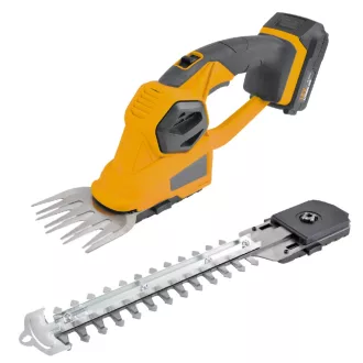   Riwall PRO RASH 2020 SET akkumulátoros fű és sövényvágó olló 20 V-os (2Ah akkuval és töltővel) (AH41F2201011B)