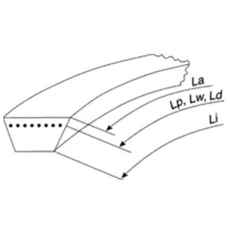 Power Belt ékszíj 13x8x2260 Li (E4L-LG910)