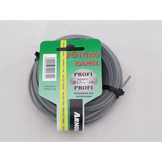 damil 2.7mm szögletes 15 méter alu olasz (FIN027/A)