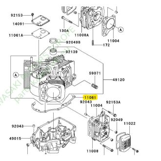   Kawasaki blokk talptömítés FH430V-JS51 11061-7007 (KM-008697)