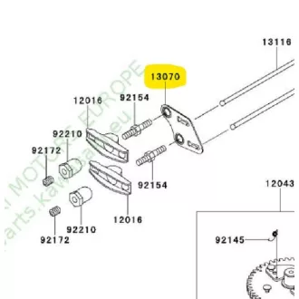   Kawasaki FJ180V szeleprugó alatti lemez (KM-009747) (13070-2118)