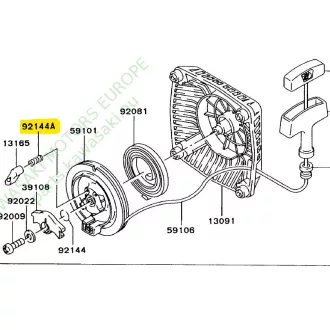 Kawasaki berántószerkezet rugó 92144-2177 (KM-020374)