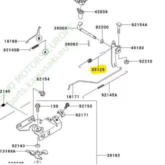 Kawasaki regulátor rugó FJ180V 39129-2127 (KM-020797)
