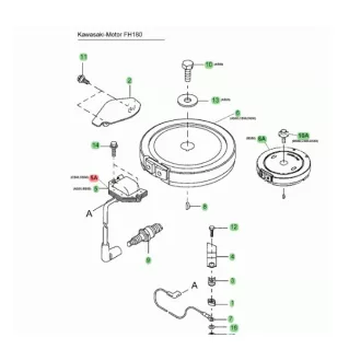 Kawasaki motorhoz gyújtótekercs (KM-211717030)