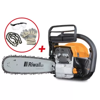   Riwall PRO RPCS 5140 SET benzinmotoros láncfűrész 49 cm3 motorral és ajándék tartozékokkal (PC42A2201058B_set)