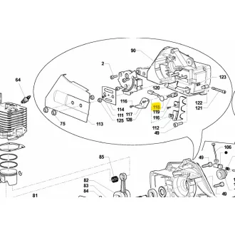 MTD GCS Láncolaj pumpa kimenő cső (SG-2044320)