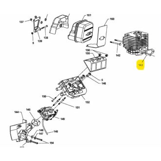 MTD GCS Láncfűrész szívócső  tömítés (SG-2044590)