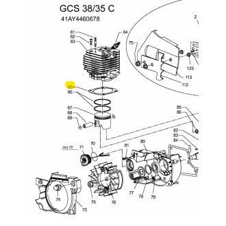 MTD GCS 38/35 hengertalp tömítés (SG-2044610)