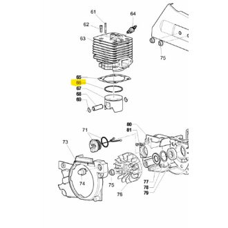 MTD GCS 46/xx láncfűrész dugattyú gyűrű (SG-2050872)